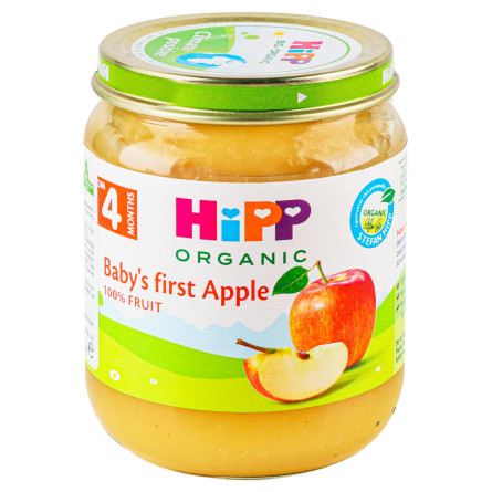 Пюре HiPP яблучне для дітей з 4 місяців 125г