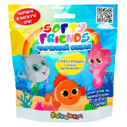 Стретч-игрушка в виде животного Sbabam Softy friends Волшебный океан 1/CN22