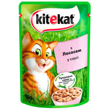 Корм Kitekat з лососем в соусі для дорослих котів 85г mini slide 1