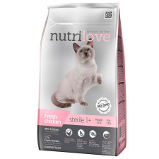 Корм Nutrilove Свіжа курка сухий для для стерилізованих котів 1,4кг mini slide 1
