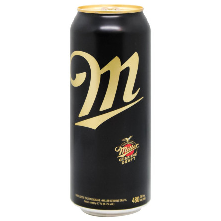 Пиво Miller Genuine Draft 0,48л slide 1