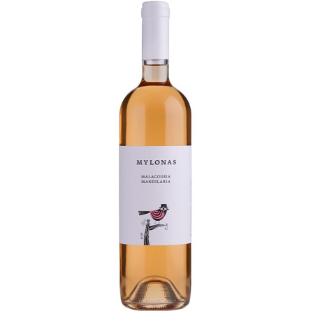 Вино Малагусія-Манділарія / Malagousia-Mandilaria, Mylonas Winery, рожеве сухе 0.75л