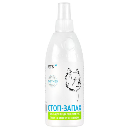 Спрей Pet's Lab Стоп-запах для видалення міток плям та запаху сечі собак 300мл