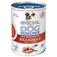 Паштет Monge Special Dog Excellence Monoprotein Ягня для собак всіх порід 400г mini slide 1