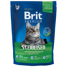 Корм сухий Brit Premium з куркою для стерилізованих котів 800г mini slide 1