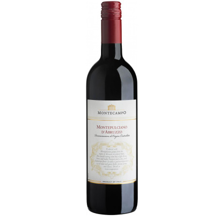 Вино Montecampo Montepulciano d'Abruzzo червоне сухе 13% 0,75л