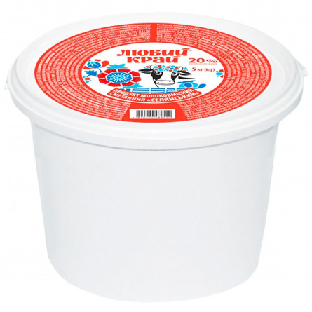 Сметанний продукт Любий край 20% 900г