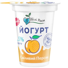 Йогурт Білі Роси Сміливий Персик 2,5% 280г mini slide 1