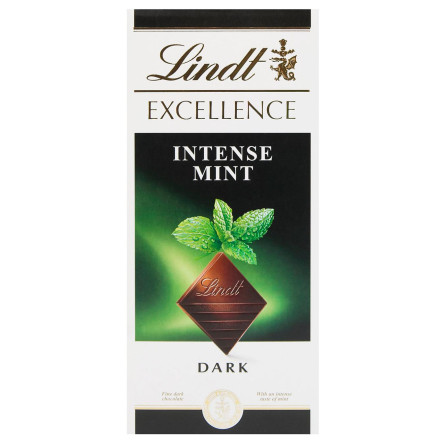 Шоколад черный Lindt Excellence Intense Mint 100г slide 1