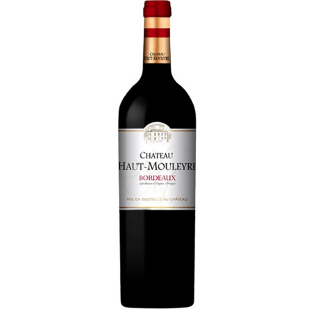 Вино Шато О-Мулер, Бордо Руж / Chateau Haut-Mouleyre, Bordeaux Rouge, красное сухое 0.75л slide 1