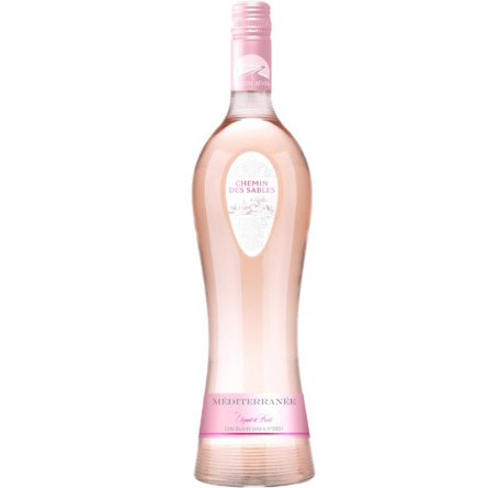Вино Шеман де Сабль, Медітерані Розе / Chemin des Sables, Mediterranee Rose, рожеве сухе 0.75л slide 1