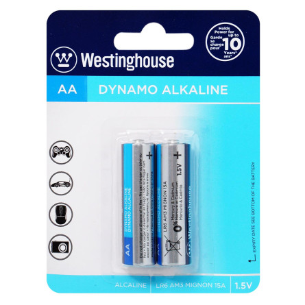 Батарейка щелочная Westinghouse Dynamo Alkaline AA/LR6 2шт