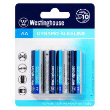 Батарейка Westinghouse Dynamo Alkaline АA 4шт mini slide 1