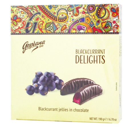 Цукерки Goplana Delights смородинове желе в шоколаді 190г slide 1