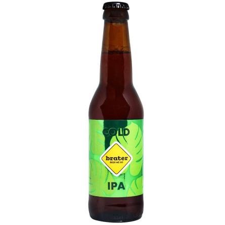 Пиво Brater Cold Ipa світле 6% 0,33л