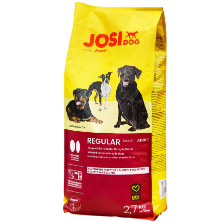 Сухий корм для дорослих собак JosiDog Regular 2,7кг