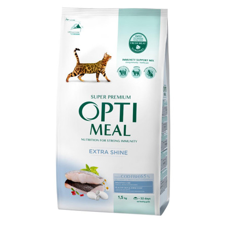 Корм для кошек Optimeal с высоким содержанием трески 1,5кг slide 1