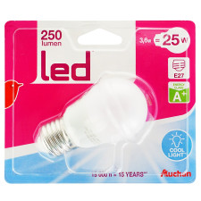 Лампочка Ашан Led 3,4W e27 5000K mini slide 1