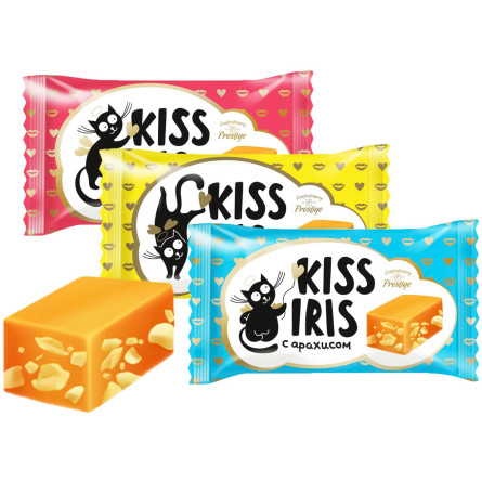 Цукерки Confectionery Prestige Kiss Iris з арахісом вагові slide 1
