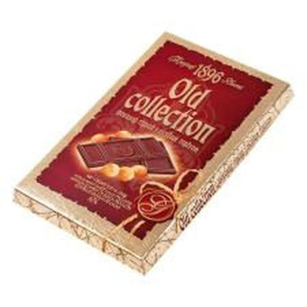 Шоколад Бісквіт-Шоколад Оld Collection гіркий з цілим лісовим горіхом 60% 200г slide 1