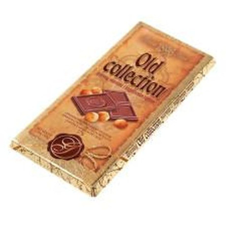 Шоколад Бісквіт-Шоколад Оld Collection молочний з подрібненим горіхом 37% 100г