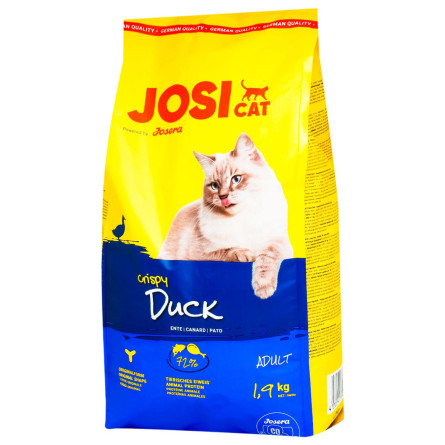 Корм сухой JosiCat Crispy Duck для кошек 1,9кг slide 1