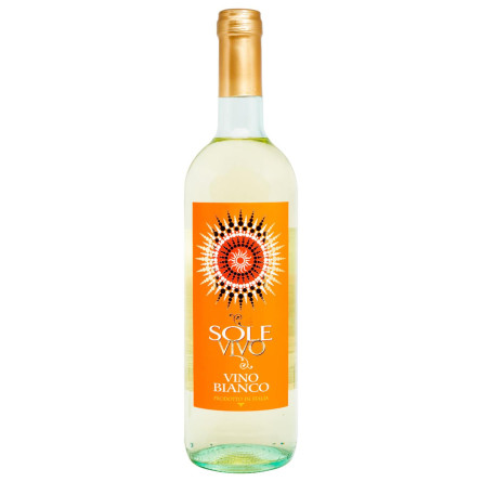Вино Sole Vivo Vino Bianco белое сухое 10,5% 0,75л
