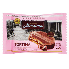 Печиво Maestro Massimo Tortina з шоколадним кремом 20г mini slide 1