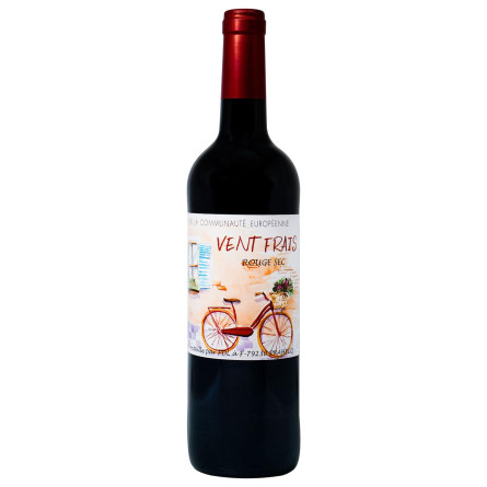 Вино Vent Frais Rouge червоне сухе 0,75л slide 1