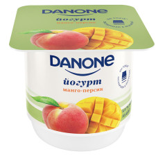 Йогурт Danone Манго-персик 2% 115г mini slide 1