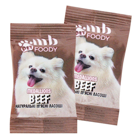 Лакомство для собак MB Foody Медальоны Говядина 4г slide 1