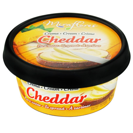 Крем-сир Miraflores Cheddar 40% 125г
