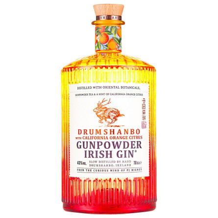 Джин Drumshanbo Gunpowder Irish Gin Каліфорнійський Апельсин 0.7л