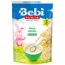 Каша Bebi Premium безмолочна вівсяна 200г mini slide 1