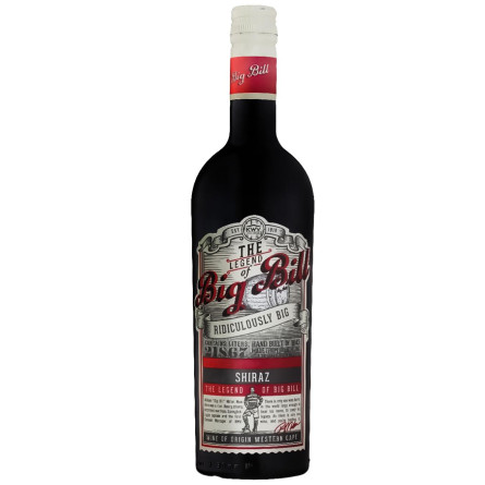 Вино KWV Big Bill Shiraz червоне сухе 11-14,5% 0,75л