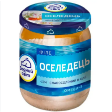 Оселедець Водний Світ Філе слабосолений в олії 450г mini slide 1