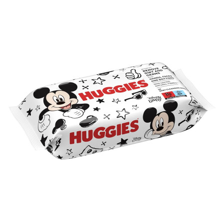 Серветки вологі Huggies Mickey Mouse 56шт