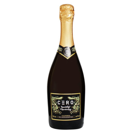 Напій ігристий Cero Sparkling Chardonnay білий безалкогольний 0,75л