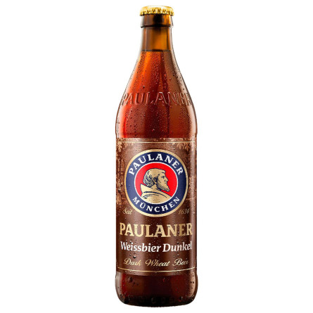 Пиво Paulaner Weissbier Dunkel темне нефільтроване 5,3% 0,5л
