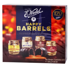 Цукерки шоколадні Бочки з алкогольною начинкою  Wedel 200г mini slide 1
