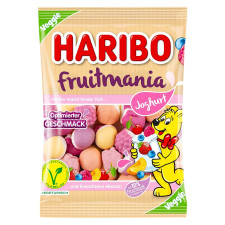 Цукерки желейні фрутманія-йогурт Haribo 160г mini slide 1