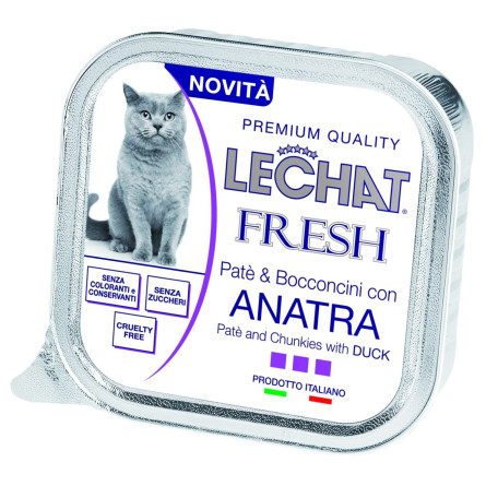 Корм Monge Lechat Fresh з качкою для котів 100г slide 1