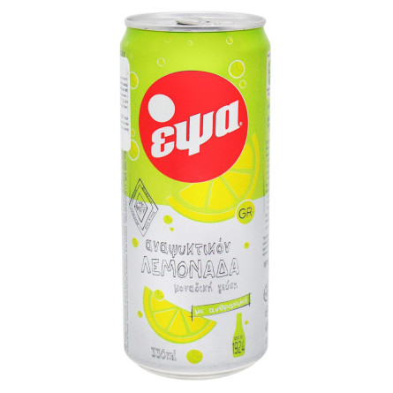 Напій газований Epsa Lemonade 0,33л з/б
