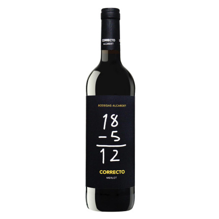 Вино Correcto Merlot червоне сухе 13% 0,75л slide 1