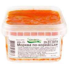 Морква Бравіта по-корейськи 400г mini slide 1
