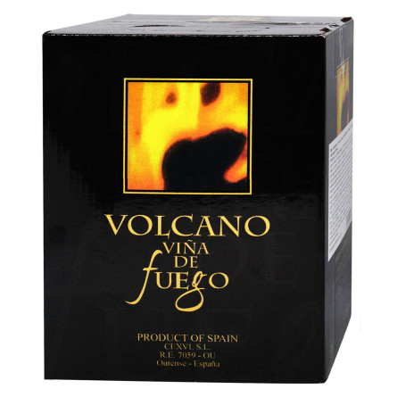 Вино Volcano de Fuego червоне напівсолодке 11% 3л