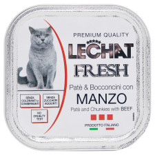 Корм Lechat Fresh Яловичина для котів 100г mini slide 1