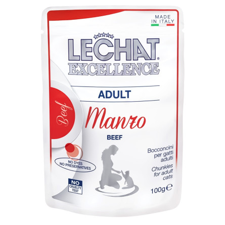 Консерва Monge Lechat с телятиной для взрослых кошек 100г