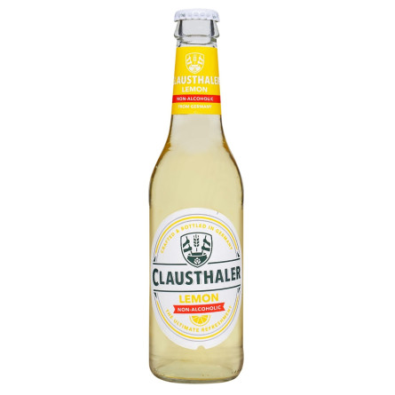 Пиво Clausthaler Lemon світле безалкогольне 0% 0,33л