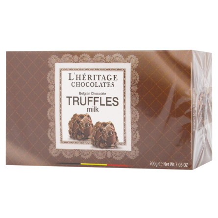 Трюфель L'Heritage Chocolates з молочного шоколаду в пластівцях 220г